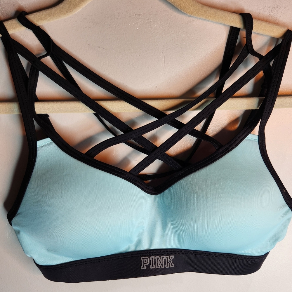 Victoria Secret PINK Ultimate Push Up Strappy Cage Sports Bra, Size XS
